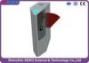 Fast speed Stainless steel Flap Barrier Gate / counter optical turnstile