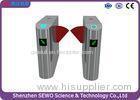 Intelligent building retractable wing barrier gate turnstile access control system