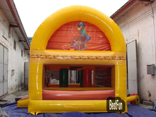 Treasure box inflatable bouncer jumping castle