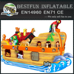 Inflatable obstacle Noahs Ark animal house boat