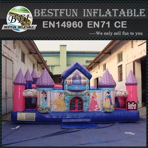 Giant Princess Palace inflatable toddler playground