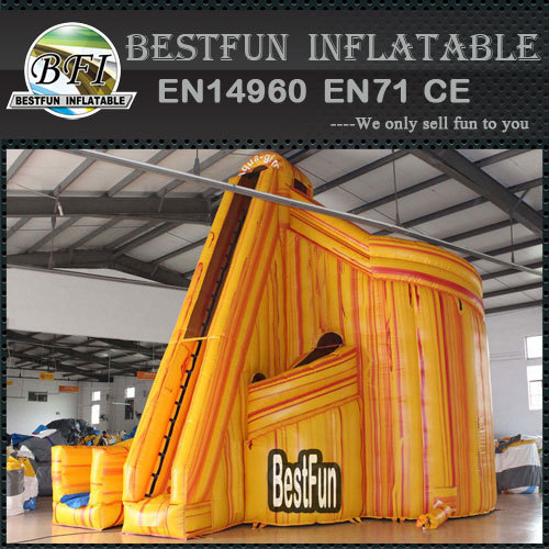 Outdoor Party Lava Twist Inflatable Water Slide