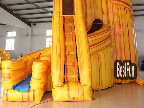 Outdoor Party Lava Twist Inflatable Water Slide