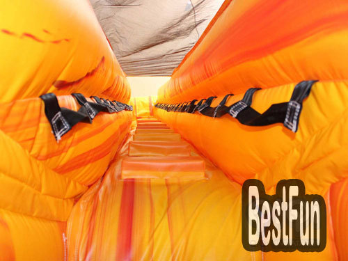 Outdoor Party Lava Twist Inflatable Water Slide