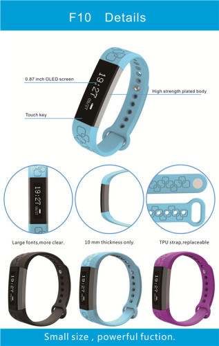 IP67 Waterproof OLED Screen Smart Wristband Bluetooth 4.0 Smartband