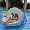 Inflatable white shell with pearl ball