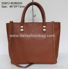 PU leather brown bag/Ladies handbag