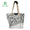 Eco friendly cotton canves tote bags for girls fashion shopping shoulder bags for women