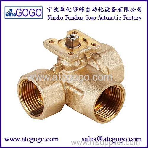 2 way & 3 way 0-10v proportional motorized control ball valve for water flow system