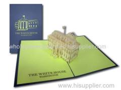 White house pop up 3d card