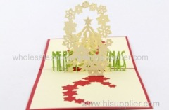 Star christmas greeting card