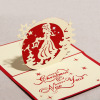 Merry christmas for girl postcard