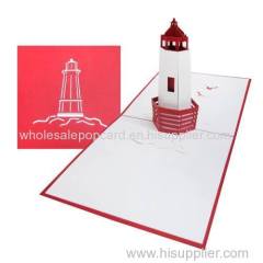 Light house pop up 3d card