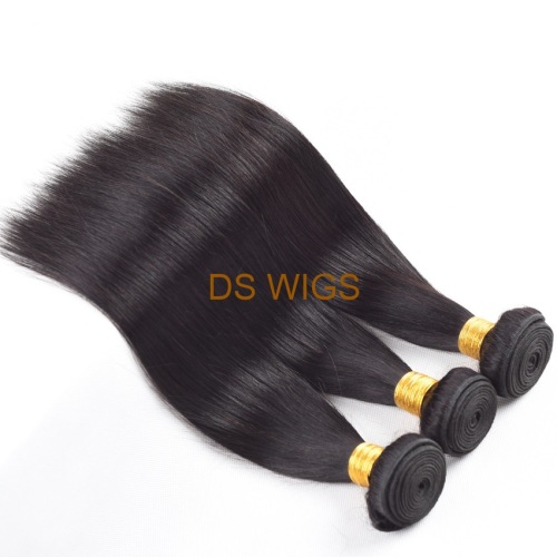 6A Grade Peruvian Human Hair Weaving Natural Color Stock Straight Hair