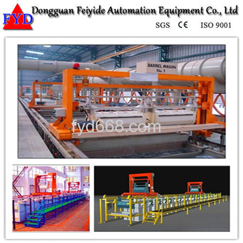 Feiyide Automatic Galvanizing Barrel Plating Production Line for Fastener / Button