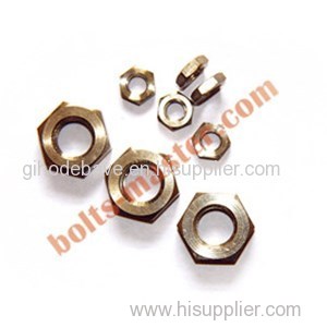 Titanium Hex Thick Nuts