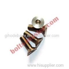 Titanium Slotted Flat Countersunk Head Screws