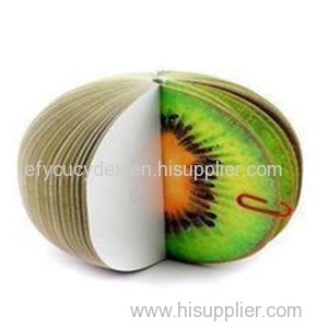 Fancy Best Selling Kiwi Fruit Shape Notepad