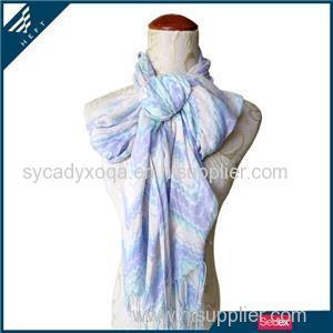 China Chip Poly Print Scarf