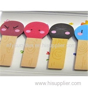 Mini Carton Color Printed Paper Sticky Notepad