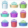 Complete Range Of Articles Multi-colored Polka Dots Round Gift Box