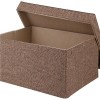 Fancy New Style Cube Recycled Handle Kraft & White Cube Gift Boxes
