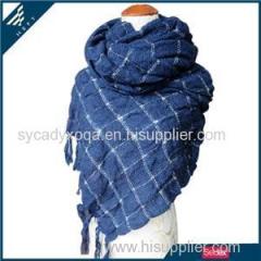 Geometric Plaid Scarf Product Product Product
