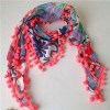 Pompom Scarf Product Product Product