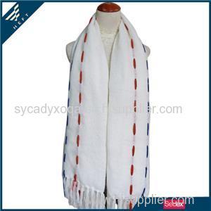 White Acrylic Scarf Product Product Product