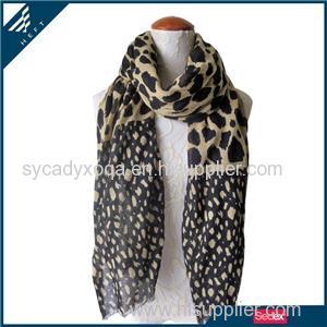 Fashion Leopard Grain Cotton Scarf