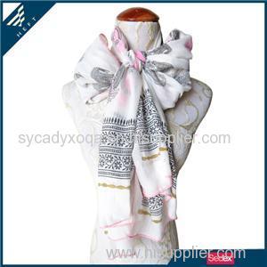 White Cashew Scarf Product Product Product