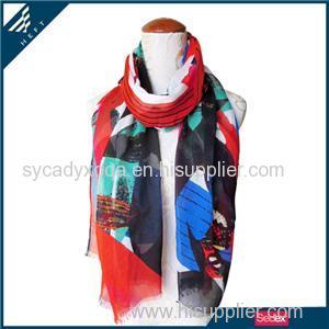 The Colorful Plant Design Scarf