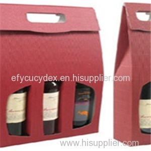 Hot Sale Bottle Gift Box With Window For Wine