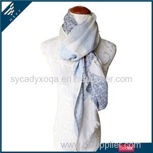 Simple Blue And White Pattern Scarf