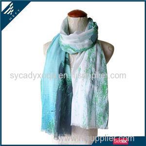 Spring And Traditional Building Print Scarf