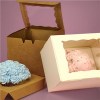 One Piece Window Cupcake Box With Insert