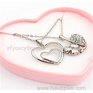 Custom Heart Shape Necklace Jewelry Gift Box