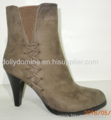 Handmade leather flat ankle boots for women