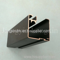 Aluminum window & door profile with black anodizing