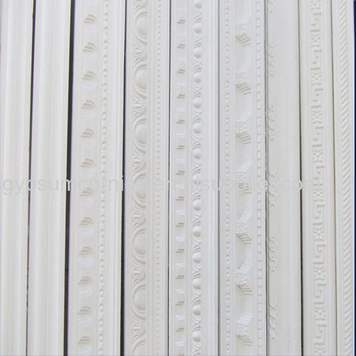 Popular ceiling material plain plaster cornice for home