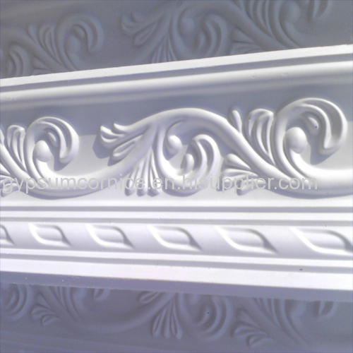 Fiberglass mold for making gypsum plaster ceiling cornice