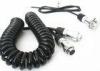 Waterproof 7 Pin Spiral Power Cable Trailer Cable for Motorhome Security Camera