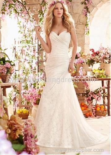 Tulle Sweetheart Neckline Mermaid Wedding Dress