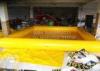 Yellow Commercial Inflatable Swimming Pool 0.9mm PVC Tarpaulin Material With CE Pump