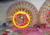 Color Dots Big Blow Up Human Hamster Ball For Rolling Down Hill / Grass Plot Sport