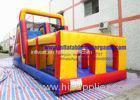 Toddler Funny Obstacle Course Bouncy Castles High Performance Red Yellow Color