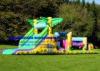 Jungle Theme Inflatable Bounce House Obstacle Course Rental Wearable Eco Friendly