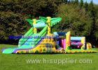 Jungle Theme Inflatable Bounce House Obstacle Course Rental Wearable Eco Friendly
