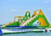 Business Huge Inflatable Water Park With Repair Kits / Air Pump Accessory