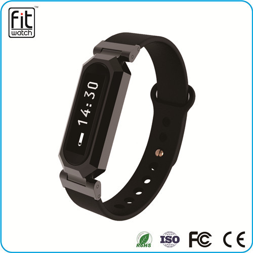 F09 OLED sport fitness heart rate smart band wristband with pedometer sleep monitor fuction